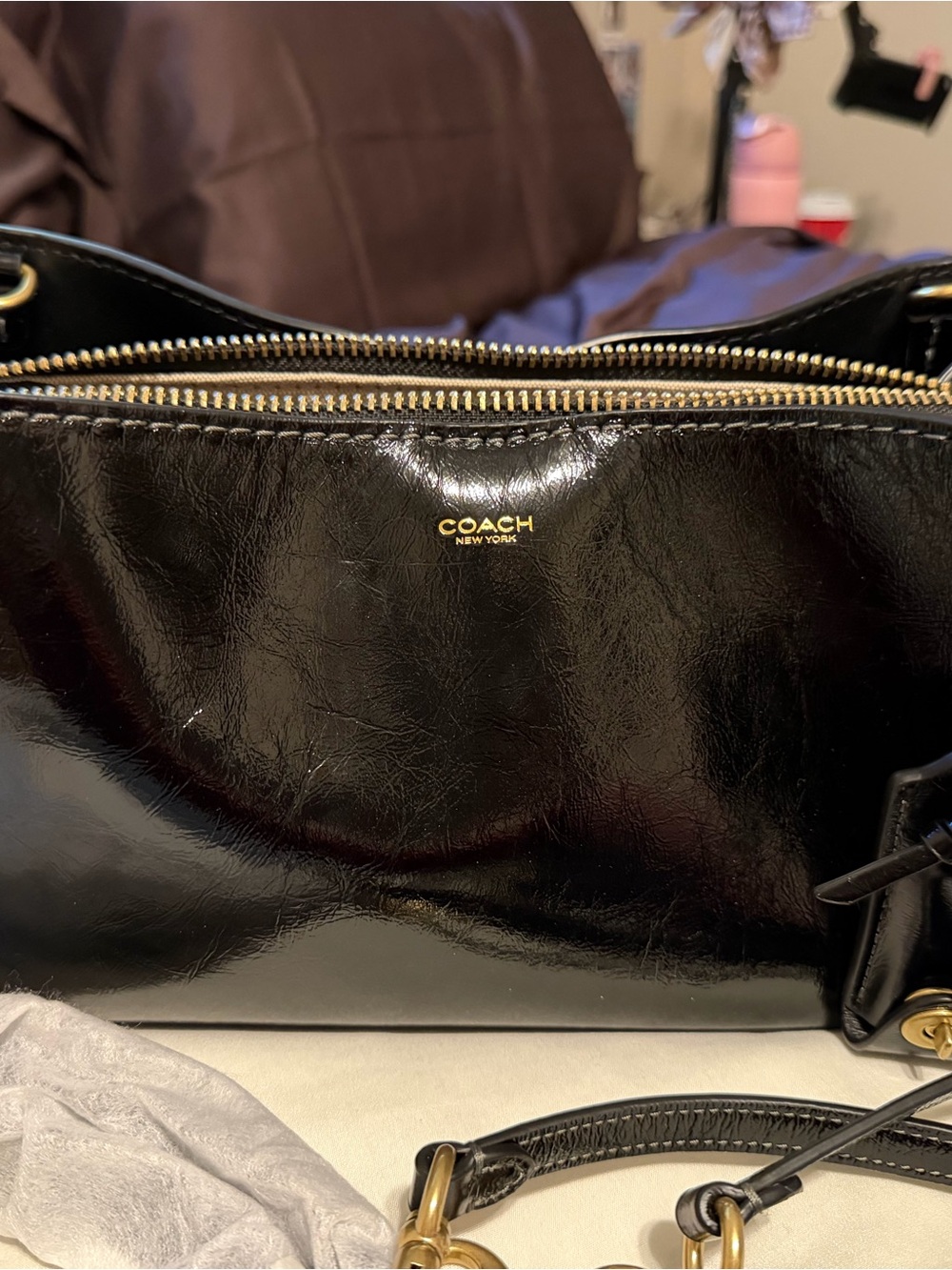 COACH Black glazed rogue 34 Hong Kong exclusive - Picture 3 of 13